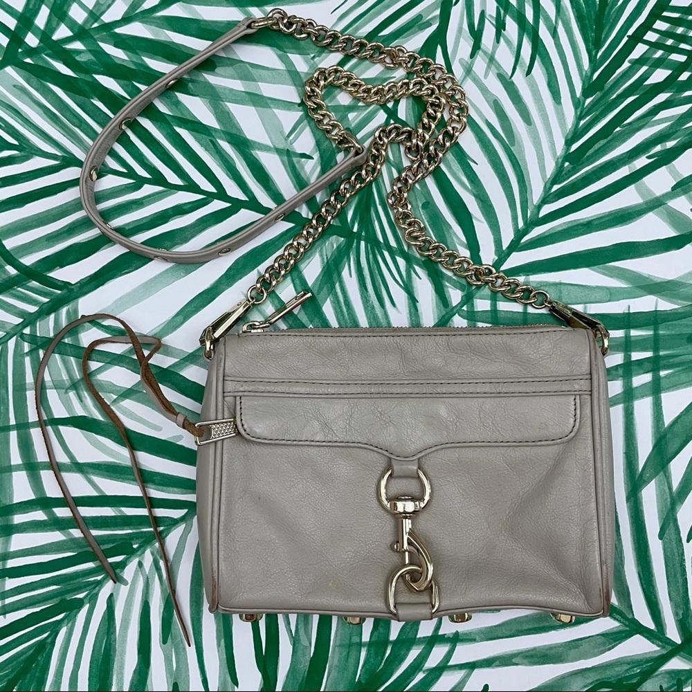 Rebecca Minkoff Gray Taupe Mini MAC Crossbody Bag